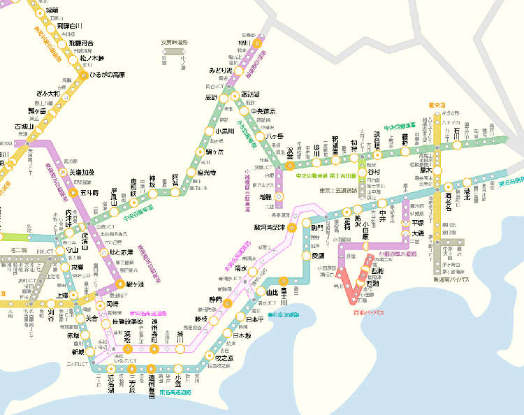 《中日本編》高速道路MAP