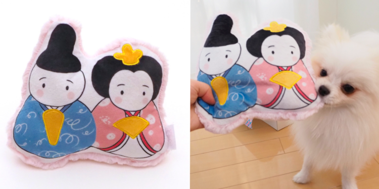 ◆あごのせ雛クッション